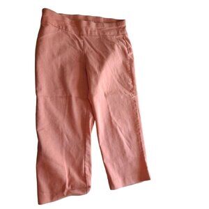 Croft & Barrow  Effortless Stretch Capri Pants Womens Size 6 Regular Peach